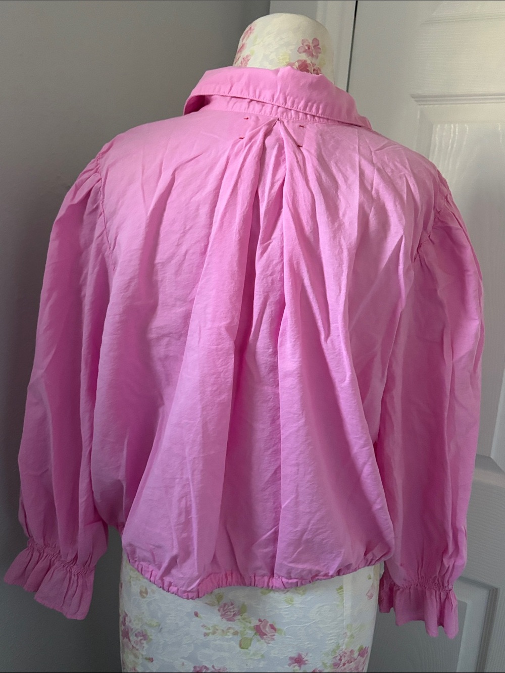 XiRENA Light Pink Button-Front Shirt with Drawstring Hem - Picture 2 of 6